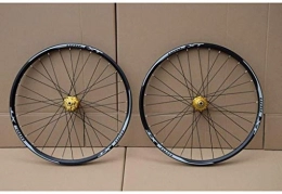 MGE Spares 26 / 27.5 / 29 Inch Mountain Bike Wheelset Disc Brake Bicycle Wheel Double Wall Alloy Rim MTB QR 7-11Speed 32H Sealed Bearing Bike Wheel (Color : D, Size : 27.5")