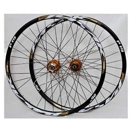 CHICTI Spares 26" / 27.5" / 29" Inch Mountain Bike Wheelset Double Layer Alloy Rim Sealed Bearing Disc Brake 32 Hole 7 / 8 / 9 / 10 / 11 Cassette Wheels (Color : D, Size : 29inch)