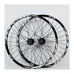 CHICTI Spares 26 27.5 / 29 Inch Mountain Bike Wheelset Double Layer Rim Disc / Bicycle Wheel Disc Brake 7-11 Speed Palin Bearing Hub Quick Release 32H (Color : C, Size : 26in)