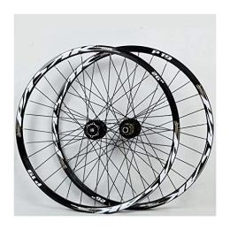 CHICTI Spares 26 27.5 / 29 Inch Mountain Bike Wheelset Double Layer Rim Disc / Bicycle Wheel Disc Brake 7-11 Speed Palin Bearing Hub Quick Release 32H (Color : C, Size : 27.5in)