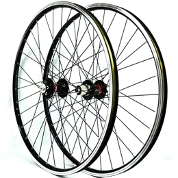 KANGXYSQ Mountain Bike Wheel 26 27.5 29 Inch Mountain Bike Wheelset MTB Bicycle Wheel V / disc Brake For 7 8 9 10 11 Speed 32 Hole Quick Release Aluminum Alloy Rim (Color : Black, Size : 27.5inch)