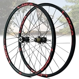 Samnuerly Mountain Bike Wheel 26 / 27.5 / 29 Inch Mountain Bike Wheelset Quick Release Wheel Disc Brake Aluminum Alloy MTB Rims Straight Pull 24H Hub Fit 8 9 10 11 12 Speed Cassette (Color : Silver, Size : 29in) (Red 29in)