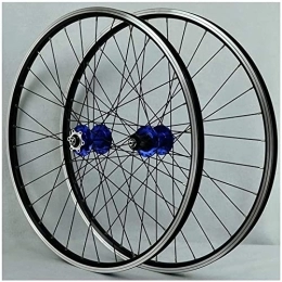 AWJ Spares 26 / 27.5 / 29 Inch MTB Bicycle Wheelset, 32H Front Rear Wheel Double Layer Alloy Sealed Bearing Disc Rim Brake QR 7-11 Speed Wheel