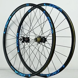 LSRRYD Mountain Bike Wheel 26 / 27.5 / 29 Inch MTB Bicycle Wheelset Lightweight Mountain Bike Wheels 24H Hub Aluminum Alloy Rim Quick Release Disc Brake Wheels Fit 7-12 Speed Cassette 1680g ( Color : Black Blue , Size : 27.5 inch )