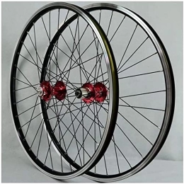 AWJ Spares 26 / 27.5 / 29 Inch MTB Bike Front Rear Wheel, 32H Bicycle Wheelset Double Layer Alloy Sealed Bearing Disc / Rim Brake QR 7-11 Speed Wheel