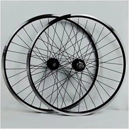 HAENJA Spares 26 / 27.5 / 29 Inch V-brake Mountain Bike Wheels, Quick Disassembly With 32 Holes, Suitable For 7 / 18 / 9 / 10 / 11 Speeds Wheelsets (Color : Schwarz, Size : 26 inch)