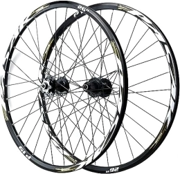 InLiMa Mountain Bike Wheel 26 "27.5" 29 "Mountain Bike Disc Brake Wheel Set Bicycle Front And Rear Quick Release Hub 32 Holes 7 8 9 10 11 12 Speed (Color : Gold, Size : 26'')