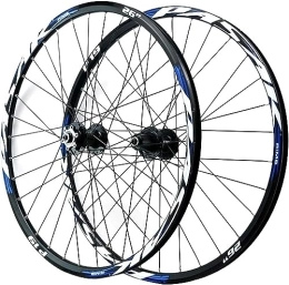 HAENJA Mountain Bike Wheel 26 "27.5" 29 "Mountain Bike Disc Brake Wheel Set Bicycle Front And Rear Quick Release Hub 32 Holes 7 8 9 10 11 12 Speed Wheelsets (Color : Blue, Size : 29'')