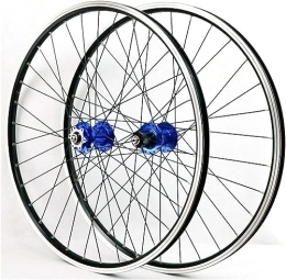 InLiMa Spares 26"27.5"29" Mountain Bike Wheel Pair Bicycle Rims V Brake Discs Brake Hubs 32 Holes 7 8 9 10 11 12 Speed (Color : Blue, Size : 29'')