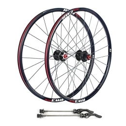 SHBH Mountain Bike Wheel 26 / 27.5 / 29" Mountain Bike Wheelset Disc Brake MTB Rim Quick Release Wheels 24H Hub for 7 / 8 / 9 / 10 / 11 Speed Cassette Flywheel 1900g (Color : Black, Size : 27.5'')
