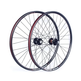 SHBH Mountain Bike Wheel 26 / 27.5 / 29" Mountain Bike Wheelset Disc Brake MTB Rim Quick Release Wheels 32H Hub for 7 / 8 / 9 / 10 Speed Cassette Flywheel 1960g (Color : Black, Size : 29'')