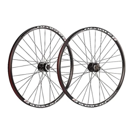 SHBH Mountain Bike Wheel 26 / 27.5 / 29" Mountain Bike Wheelset MTB Quick Release Wheels Disc Brake Bicycle Rim 32H QR Hub for 6 / 7 / 8 Speed Rotary Flywheel 2080g (Size : 27.5'')