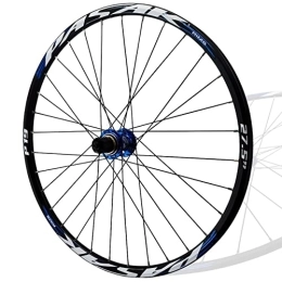 Samnuerly Mountain Bike Wheel 26 / 27.5 / 29" Rear Wheel Quick Release 24H Rim Mountain Bike Wheel Sealed Bearing Disc Brakes Hub Fit 8-12 Speed Cassette (Color : Blue, Size : 26inch) (Blue 27.5inch)