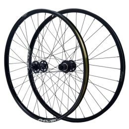 ZFF Spares 26 / 27.5 / 29inch MTB Wheelset Center Lock Disc Brake Quick Release Mountain Bike Wheel Aluminum Alloy Rim Front And Rear Wheel 8 / 9 / 10 / 11 / 12 Speed Cassette 32 Holes (Color : Svart, Size : 26'')