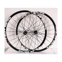ZFF Spares 26 / 27.5 / 29inch MTB Wheelset Disc Brake Quick Release Mountain Bike Wheel Aluminum Alloy Double Wall Rim 7 / 8 / 9 / 10 / 11 Speed Cassette 24holes Flat Spokes Front And Rear Wheels ( Color : Svart , Size : 29