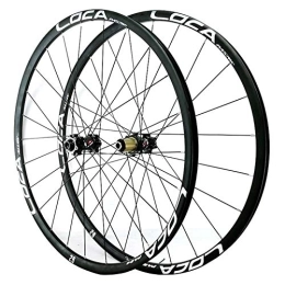 ZFF Spares 26 27.5 29inch MTB Wheelset Thru Axle Mountain Bike Front & Rear Wheel Disc Brake Road Bike Matte 8 9 10 11 12 Speed 24 Hole (Color : Black 1, Size : 29in)