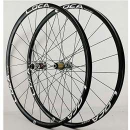 SN Mountain Bike Wheel 26 / 27.5 / 700C / 29 Bike Wheelset Mountain Road Bicycle Wheels Thru Axle Front Rear Rim Cycling Wheel Set Disc Brake 8-12 Speed Cassette (Color : Titanium hub Silver logo, Size : 26in)