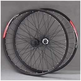 WYJW Spares 26" / 27.5" Bicycle Wheelset for Mountain Bike Double Wall Rim 36H Disc Brake Aluminum Alloy Card Hub 10 Speed Sealed Bearing QR
