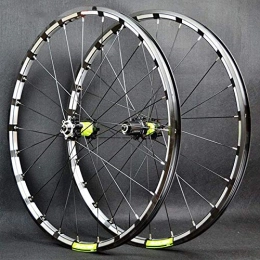 26 27.5 In MTB Mountain Double Wall Bicycle Wheelset Quick Release Straight Pull 4 Bearings Disc Brake Bike Rims Front Rear Wheels 7 8 9 10 11 12 Speed