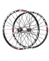 BSJZ Spares 26 / 27.5 Inch Mountain Bike Wheel Set Double-Layer Aluminum Alloy Wheels 24 Holes Straight Pull Hollow Hub Bicycle Accessories, 27.5 inch