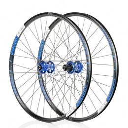 Bike Wheel Spares 26" / 27.5" Inch Mountain Bike Wheelset Disc Brake 6 PAWL 72 CLICK Quick Release (Color : Blue, Size : 27.5")