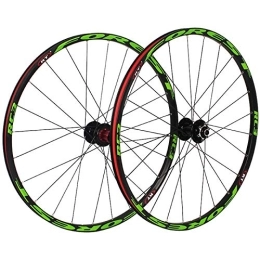 KANGXYSQ Spares 26 27.5 Inch Mountain Bike Wheelset Ultra Light Double Wall MTB Rim 5 Bearing 120 Ring Quick Release Disc Brake Bicycle Wheel Set (Color : E, Size : 26inch)