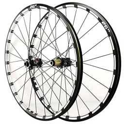 ITOSUI Mountain Bike Wheel 26 27.5 Inch MTB Mountain Bike Wheelset Disc Brake Bicycle Front Rear Wheel Set For 7 8 9 10 11 12 Speed Cassette 24 Hole (Color : Black Hub, Size : 27.5inch)