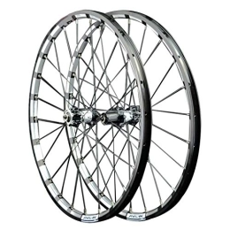 HCZS Mountain Bike Wheel 26 / 27.5inch Bike Wheelset, Quick Release 24-hole Straight Pull 4 Bearing Disc Brake Wheel MTB Rim Cycling Wheels