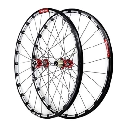 ZFF Spares 26 27.5inch MTB Front And Rear Wheel Disc Brake Mountain Bike Wheelset Quick Release Double Wall 7 8 9 10 11 12 Speed 24 Holes (Color : A, Size : 27.5in)