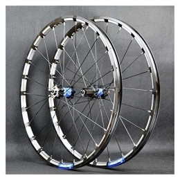 ZFF Spares 26 27.5inch MTB Front And Rear Wheel Disc Brake Mountain Bike Wheelset Quick Release Double Wall 7 8 9 10 11 12 Speed 24 Holes (Color : D, Size : 27.5in)
