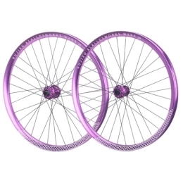 DFNBVDRR Spares 26 / 27.5inch MTB Wheelset Disc Brake Thru Axle Mountain Bike Wheels Aluminum Alloy Rim Front And Rear Wheels 8 / 9 / 10 / 11 / 12 Speed Cassette 32 Holes (Color : Purple, Size : 26'')