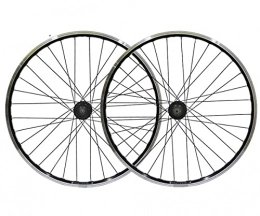 SHBH Mountain Bike Wheel 26" Bicycle Rim V Brake Disc Brake Mountain Bike Wheelset MTB Quick Release Wheels 32H Hub for 7 / 8 / 9 / 10 Speed Cassette Stainless Steel Spokes 2163g (Color : Black, Size : 26)