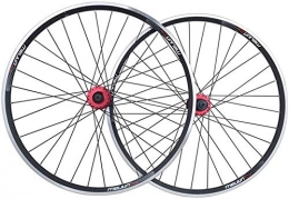 ZLJ Spares 26 Bike Wheel Set, Double Wall MTB Rim V Brake / Quick Release Brake Mountain Bike Wheel 32 Holes 7 8 9 10 11 Speed