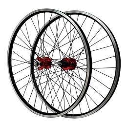 SJHFG Mountain Bike Wheel 26'' Cycling Wheels, Mountain Bike Disc Brake Hub Double-layer Aluminum Alloy Rim 7-11 Speed Card Flying (Color : Red)