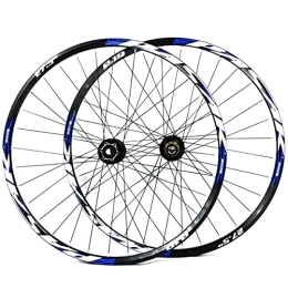 KANGXYSQ Mountain Bike Wheel 26 Inch 27.5" 29 Er MTB Bike Wheelset Aluminum Alloy Disc Brake Mountain Cycling Wheels Barrel Shaft For 7 8 9 10 11 Speed (Color : Blue, Size : 29.5INCH)