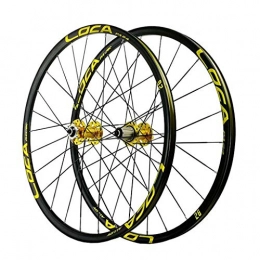 HWL Spares 26 Inch 27.5 Er MTB Bike Cycles Wheelset, Double Wall Disc Brake Quick Release 32 Hole 8 9 10 11 Speed Compaible Cassette (Color : A, Size : 27.5 inch)