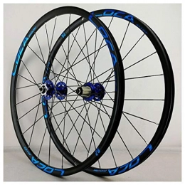 HWL Mountain Bike Wheel 26 Inch 27.5 Er MTB Bike Cycles Wheelset, Double Wall Disc Brake Quick Release 32 Hole 8 9 10 11 Speed Compaible Cassette (Color : D, Size : 27.5 inch)