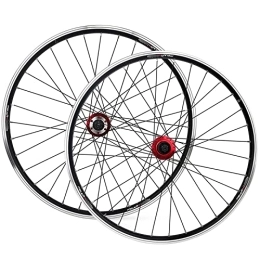 KANGXYSQ Spares 26 Inch Bike Wheels Mountain 32 Spokes Aluminum Alloy Schrader Valve 7-9 Speed Flywheel Disc Brake