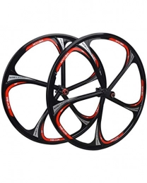 WXX Mountain Bike Wheel 26 Inch Cycling Wheelset, Double Wall Magnesium Alloy MTB Rim Disc Brake Hybrid Mountain Bike Wheel Quick Release 7 8 9 10 Speed