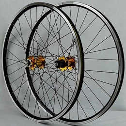 ZLJ Spares 26 inch Double Wall Mountain Bike Wheels Aluminum Alloy Disc / V Brake Cycling Bicycle Wheels Front 2 Rear 4 Palin 32 Holes 7-11 Speed Freewheel