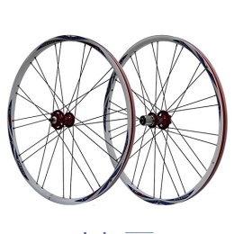 CHICTI Spares 26 Inch Mountain Bike Bicycle Wheels Double Wall Aluminum Alloy Disc Brake Cycling 24 / 28 Hole Rim 7 8 9 Speed Freewheel Set (Color : A)