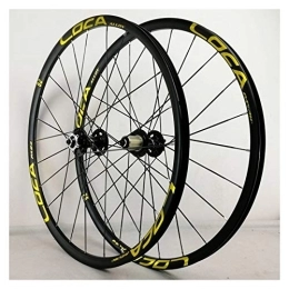 CHICTI Spares 26 Inch Mountain Bike Bicycle Wheels Double Wall Ultra-Light Alloy Rim Cassette Hub Sealed Bearing Disc Brake 6 Pawl QR 8-12 Speed 24H (Color : B)