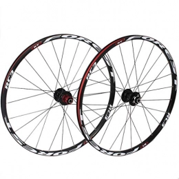 CDSL Spares 26 Inch Mountain Bike Wheel Set Ultralight Aluminum Alloy 7 / 8 / 9 / 10 / 11 Speed Freewheel Disc Brake 1 Pair (Color : Black)