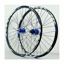 OMDHATU Mountain Bike Wheel 26 Inch Mountain Bike Wheelset Disc Brake Rims Sealed Bearing Hubs Support 8-12 Speed Cassette QR Wheel Set Front 9 * 100mm Rear 10 * 135mm (Color : A)
