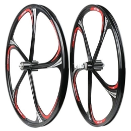 KANGXYSQ Spares 26 Inch Mountain Bike Wheelset Double Wall Rim Ultra-Light Aluminum Alloy Disc Brake For 7 / 8 / 9 / 10 / 11 Speed Freewheel Cycling Wheels