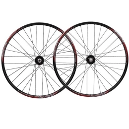 SN Spares 26 Inch Mountain Bike Wheelset Front 2 Rear 4 Palin Hub Aluminum Alloy Rim Quick Release Disc Brake Bicycle Wheel Set For 7 8 9 10 Speed (Color : A)