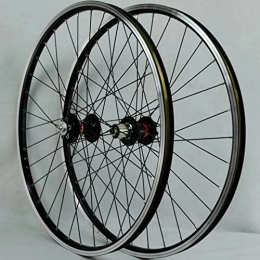 AWJ Spares 26 Inch MTB Bicycle Wheel Set, Double Wall Alloy Bike Wheel Rim Cassette Hub Sealed Bearing Disc / Rim Brake QR 7-11 Speed Wheel