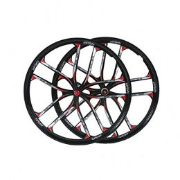 HWL Spares 26 Inch MTB Bike Cycling Wheels, Magnesium Alloy Double Wall Quick Release Disc Brake Hybrid / Mountain Disc 8 9 10 11 Speed (Color : C)