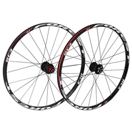 KANGXYSQ Spares 26 Inch MTB Bike Cycling Wheels, Mountain Bicycle CNC Sealed Bearings Disc Rim Brake Compatible 8 9 10 11 Speed (Color : White)