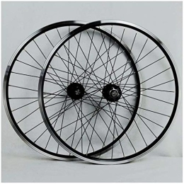 HYLH Spares 26 Inch MTB Bike Wheelset, Double Wall Aluminum Alloy Disc / V Brake Cycling Rim Quick Release 32 Hole 7 / 8 / 9 / 10 Speed Disc Wheels